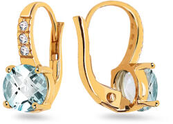 Heratis Forever Arany fülbevaló topázzal és cirkóniákkal IZ22493TM