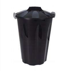 HowHomely Szemeteskosár 40L, antracit, fedéllel, újrahasznosított műanyag (8720573387613)