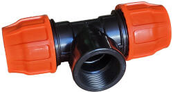  Flat szorítógyűrűs T-idom 52x2 belső menetx52 (TO-FRT52X2BX52)