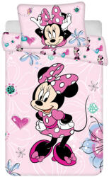 Jerry Fabrics Disney Minnie Flowers gyerek ágyneműhuzat 100×135cm, 40×60 cm (JFK033104)