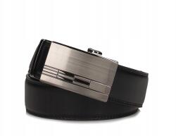  Férfi Bőr Öv, fekete, 120cm, széles, Toscanio, valódi bőr (p004)