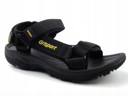 Grisport Férfi Szandál, tépőzáras, fekete, nyári, Size 45 (GR-25-34-9020M)