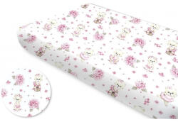  Baby Shop 60*120 cm pamut, gumis lepedő - Balerina maci