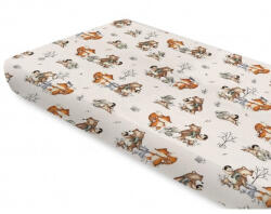  Baby Shop pamut, gumis lepedő 80*160 cm - Róka és barátai