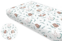  Baby Shop pamut, gumis lepedő 60*120 cm - Lulu Natural menta
