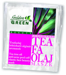 Stella Golden Green Teafaolaj Lehúzható Alginát Maszk pattanások ellen 6 gr