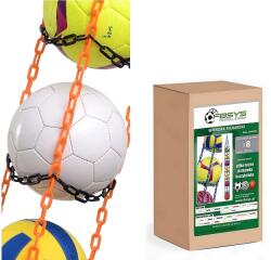 FBSYS Labdaakasztó, 8 labdához, narancssárga-fekete (fbsys-x8-pomarańczowo-czarny)