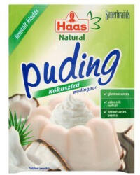 Haas natural pudingpor kókuszízű 40 g - vitalora
