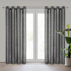Takoy Draperie gata făcută SELMA din țesătură șifon decorată cu ață mohair 135 x 250 cm EVA MINGE