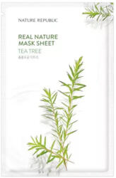 Nature Republic - Real Nature Sheet Mask Tea Tree - Nyugtató fátyolmaszk - 1db