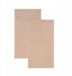 Homla Estrella bézs színű pamut törölköző szett levél mintával, 2 db 30x50 cm Homla (237433)