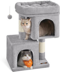 FEANDREA PCT611W01 67 cm macskaház kiscicáknak plüss sisallal világosszürke (EUZ-PCT611W01V1)