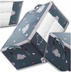 EdiBazzar ágyneműtartó, ruházat, takaró tároló, XL, 55×35×25cm, poliészter, cipzáras (5905884089170)