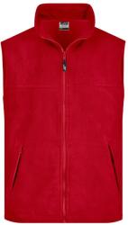 James & Nicholson (Daiber) Férfi fleece mellény JN045 - Piros | 4XL (1-JN045-100946)