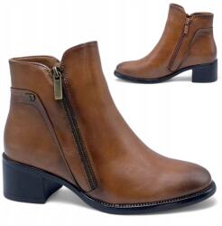 Evento bokacsizma, Size 36, bélelt, barna, magassarkú, cipzáros (Evento 24BT43-7477)