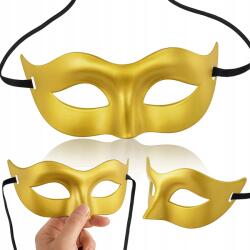 Przydasie. pl Velencei Maszk, karneválra, szilveszterre, arany, PP műanyag + PVC (#12319)