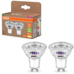OSRAM 2x LED izzó PAR16 reflektor GU10 2W = 50W 360lm 2700K Meleg 36° 180lm/W ENERGIAHATÉKONYSÁG Osram (4099854245299)