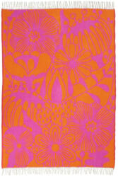 Klippan gyapjú takaró Blomranka - CeriseOrange 130 x 200 cm (220302)