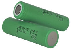 Samsung INR18650-25R Li-ion 3, 7V ipari akku 2500 mAh 20A