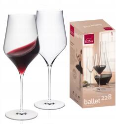 Rona Ballet vörösboros poharak 680 ml (4 db) (324222)