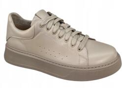 Verano Női Sneakers Félcipő, Size 36, bőr, bézs felsőrész (25-692)