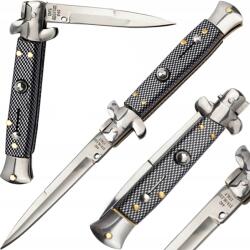 Italy Olasz Rugós Kés Szicíliai Italy Milano Stílus 21 CM Professzionális Kés (N530)