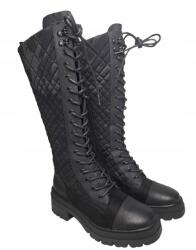 XTI Női Csizma, platformos, fekete szövet, Size 37 (43347)