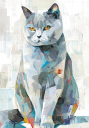 Takoy PANEL Wellsoft polár/fleece takaró varrásához 140x200 festett cica