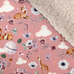 Takoy Téli softshell fehér báránybundával prémium nature/természet fáradt rózsaszín