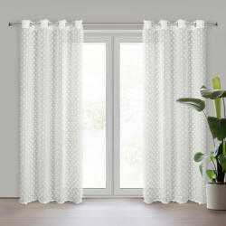 Takoy EVA MINGE Kész sötétítő függöny AURELIA sifonból fényes cérnás pomponokkal 135 x 250 cm