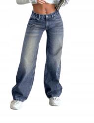 Shein Koptatott Farmer, Size XS, hosszú, sötétkék, 100% pamut