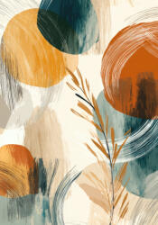 Takoy PANEL Wellsoft polár/fleece takaró varrásához 140x200 absztrakt körök és vonalak