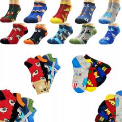  10 pár lábfej készlet, férfi, pamut, vicces mintás, Size 40-43 (stopki bawełniane śmieszne Męskie kolorowe 10)