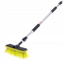 CARMOTION Átfolyó kefe, 25cm, teleszkópos nyéllel, 95-165cm, szelep (3511)