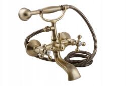 Laveo Kádcsaptelep, retro bronz, antik sárgaréz, zuhanyfejjel (BKI 511D)