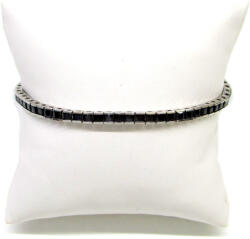 Fényösvény ezüst karkötő FÉNYÖSVÉNY ezüst karkötő fekete (18 cm) (2025120820)