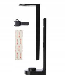 GFL Fali Tartó, gél szappan adagolóhoz, fekete, ABS műanyag, falra szerelhető (PDB#NE)