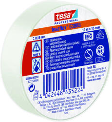 TESA Szigetelőszalag egyesével zsugorozva, fehér 10 m x 15 mm (53988-00070-00)