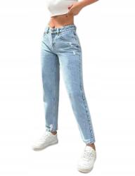 Shein Női Farmer Nadrág Kék Egyenes 38-AS