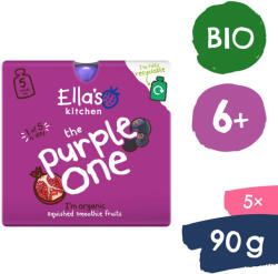 Ella's Kitchen BIO PURPLE ONE gyümölcspüré fekete ribizlivel (5x90 g) - healthfactory