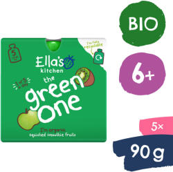 Ella's Kitchen BIO GREEN ONE Kivi almával és banánnal (5x90 g) - healthfactory