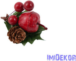  Almás tobozos pick 13cm - Piros