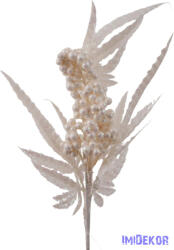  Fehér bogyós műzöld ág 33cm - Fehér