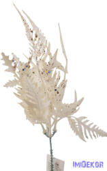  Csillámos levél pick 31cm - Fehér