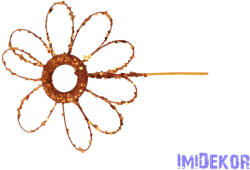  Csillámos virág pick - Réz