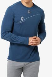 Super Natural Super. natural HZSG Haute Route LS Férfi pulóver - ocean blue/various - S