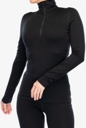 icebreaker 200 Oasis L/S Half Zip Termoaktív Női Felső - black - L
