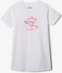 Columbia Mission Lake Short Sleeve Graphic Shirt Póló lányoknak - white/weaving waterscape - 128_140_cm