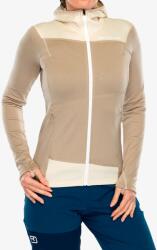 ORTOVOX Fleece Light Hoody Női kapucnis felső - grey sand - XS
