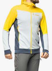 Norrona Falketind Warmwool2 Stretch Zip Hood Férfi Felső - sulphur/blue fog - L